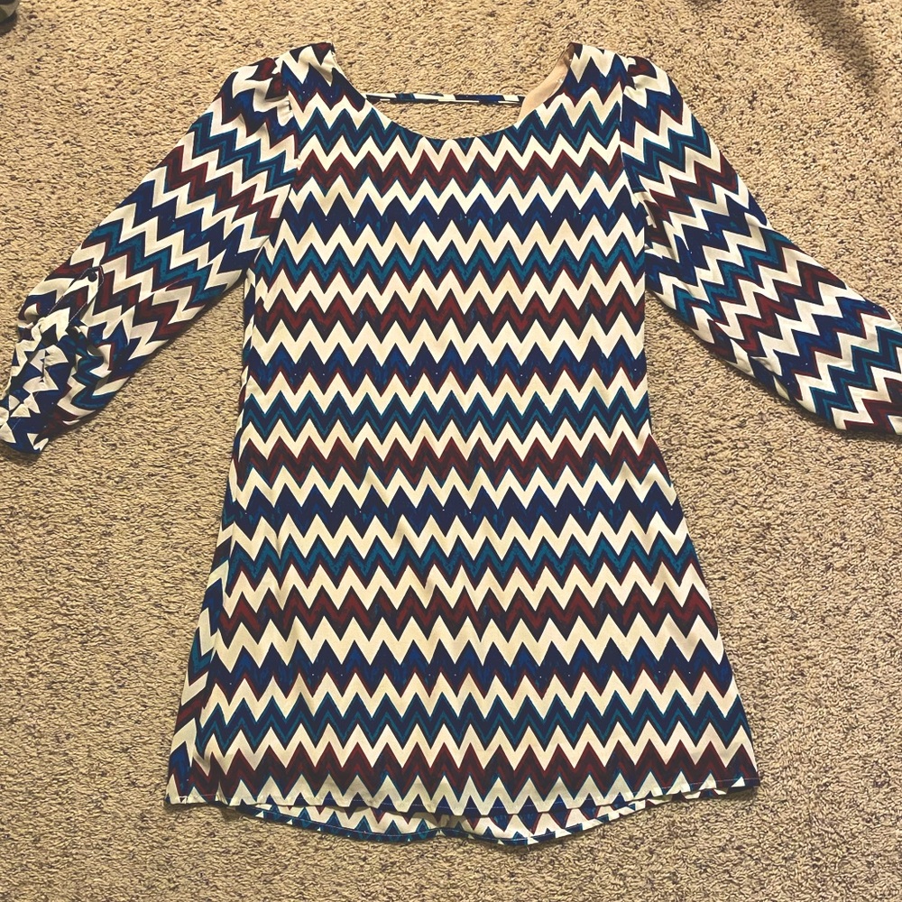 Zig-Zag Striped Bright Dress from Kohl’s